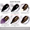 Chocolate Brown Chrome Nail Powder Holographic Metallic Mirror Effect Coffee Nail Glitter Dust Acrylic Pigment for Nails Gel Polish Winter Manicure Art Design Decorations