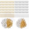 300 pcs Lobster Clasps and Open Jump Rings Set, Jewelry Clasps Lobster Claw Clasps for Jewelry Making Findings&Bracelets Stocking Stuffers Christmas Gifts(Gold, Silver)