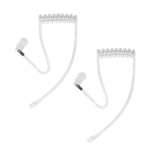 AIRSN Replacement Acoustic Coil Tube for Motorola Kenwood Two Way Radio Walkie Talkie Earpiece (Pack of 2)