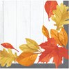Creative Converting Fallen Leaves Beverage Napkins, 5", Multi-color