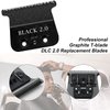 black FX Replacement Blades Compatible with BaByliss Trimmer Blades,DLC Replacement Blades Compatible with BaBylissPRO FX787 & FX726 Trimmers