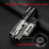 Navpeak Jet Lighter Windproof Turbo Strong Flame Gas Butane Refillable Torch Lighter with Butane Window Gadgets for Men & Women (Butane not Included) (Clear)