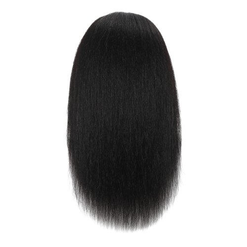 EVATEC Real 100% Human Hair Mannequin Head with Table Clamp Stand for Hairdresser Practice Braiding Styling Manikin Cosmetology Doll Training Head Curling Cutting Updos Display