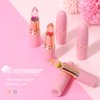 Likesing 3 Pieces Clear Lipstick Set, Pink Crystal Jelly Flower Color Changing Lipstick, Tinted Lip Balm Makeup Color Stay Lip Moisturizing Lip Stick Gift For Girls