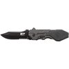 Smith & Wesson SWMP4LS 8.6in S.S. Assisted Folding Knife with 3.6in Serrated Clip Point Blade and Aluminum Handle for Outdoor Tactical Survival and EDC , Black