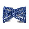 Lovef 6 Colors Easy Stretch Hair Comb Magic Hand-beaded Hair Styling Combs Clips for Lady (Blue)