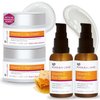 Manuka Lane Vitamin C Complete Skin Care Regimen | Includes (1) Day Cream, (1) Night Cream, (1) Face Serum, (1) Eye Cream | Powerful, Safely Derived, and Natural Ingredients