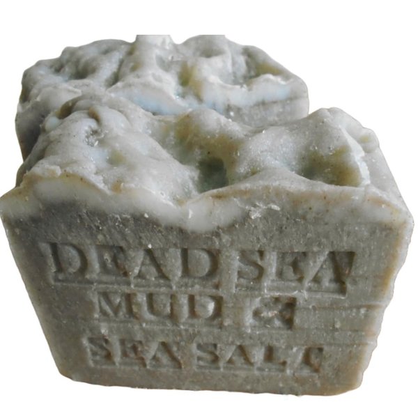Dead Sea Mud Soap with Shea Butter and Dead Sea Salt (Exfoliate) Skin Care Handmade Fragrance Free All Natural