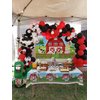 Farm Animals Theme Party Decorations,Farm Animals Barn Door Backdrop and Tablecloth for Children Baby Shower Birthday Party Supplies Banner (5x3ft)