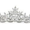 Samky Bride's Wedding Tiara Bridal Rhinestone Crystal Crown Headpiece Hair Accessories for Woman