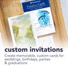 Strathmore Creative Cards, Ivory with Deckle Edge, 5x6.875 inches, 50 Pack, Envelopes Included - Custom Greeting Cards for Weddings, Events, Birthdays