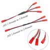 6PCS JST Plug Splitter JST Male Female Y Cable JST Y Parallel Adapter Harness JST to JR Adapter for Traxxas TRX-4 1/10 RC Car Crawler Truck Cooling Fan ESC Battery Motor