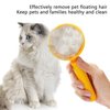 Cat Brush for Shedding Slicker Brush for Indoor Cats,Cat Grooming Brush for Long or Short Haired Dog,Dog Shedding Brush Cat Comb for Removing Tangled and Loose Hair,Pet Massage Self Cleaning Cat Brush