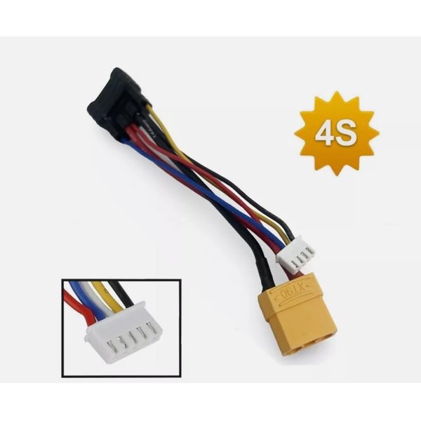 YTZ Outdoor 4S Balance Lead Charging Connector Cable Adapter for TRX 1/8 RC Car 190mm XT90