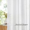 NICETOWN White Sheer Curtains & Drapes 96 inches Long for Living Room - Grommet Top Solid Lightweight & Airy Gauzy Window Treatments with Light Filtering for Bedroom, 2 Panels, W54 x L96