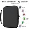 Trading Card Binder 4 Pockets, GEAoffice EVA Card Binder for 336 Cards, Durable Sports Card Collection Binder, Card Album Holder Folders for MTG, TCG, Game Cards & Sports Cards, Black