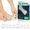 VIVEsole Bunion Toe Spacers (8 Pack) Gel Toe Separators for Men, Women - Big Toe Spreader Cushions for Pain Relief, Foot Care, Correct Bunions and Restore Toes to Their Original Shape
