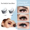Lash Clusters 84 Pcs Cluster Lashes Eyelash Clusters DIY Cluster Eyelash Extensions Individual Lashes Thin Band & Soft(Cloudy,D-16mm)