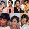 Short Pixie Cut Bob Wig Lace Front Wigs 13×4 Brazilian Hair Wigs 150% Density Glueless Human Hair Wigs Pre Plucked for Black Women With Baby Hair Natural Hairline 8 inch