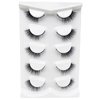 outopen 5 Pairs Fox Eye Lashes 17mm Winged Angel Lashes Dramatic Faux Mink Eyelashes Cat Eye False Eyelashes Lift Effect Fake Eye Lashes (A7- Cat Eye D1032K)