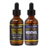 Jamican Wild Black Rice Bran Tea Tree Oil 4oz + Menthor Oil 4oz