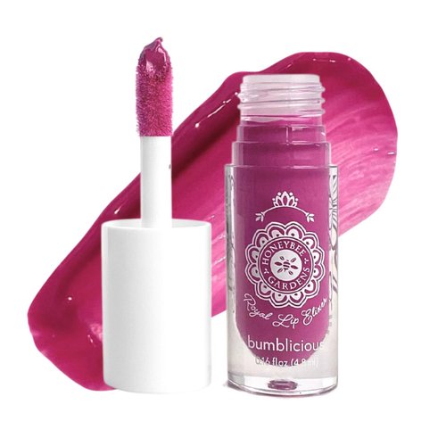 Honeybee Gardens Royal Lip Elixir Bumblicious, Hydrating and Non-Sticky Liquid Lip Color, Vegan, Cruelty-Free Beauty