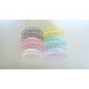 Generic Transparent iridescent clear diamond cut design double grip acrylic hair claw (Primary color: Gray), 1 Count (Pack of 1)