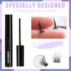 Lash Glue Remover for Cluster Lashes Lash Remover Eyelash Remover for Cluster Eyelashes Clear Lash Cluster Remover Easy Removal 5ml Gentle Cluster Lash Glue Bond Remover For Lash Extensions