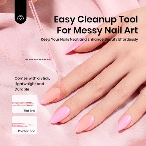 Beetles Gel Polish 15ml Latex Liquid Nail Peel off Cuticle Guard for Nail Polish with Plastic Nail Care Stick for Nail Art Air-Dry Liquid Latex Barrier Protector Nails Design