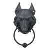 Wolf Moonlit Gargoyle Door Knocker Metal Ring Knocker Ball Sculpture