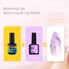 BURANO Nail Blooming Gel Clear 0.5 Floz 2 Bottles, Bloom Gel Nail Art for Nails Clear Blooming Gel Nail Polish for Spreading Effect (2 bottles)