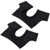 Janmercy 2 Pcs Sweat-Proof Underarm Vest for Women - Black, Short Sleeve, Washable & Reusable Crop Top