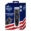 Barbasol Hair Clipper & Beard Trimmer for Men, Built in Adjustable Combs with 8 Position Guides, Rechargeable with USB Charging Cord Included