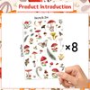 Gameza Mushroom Temporary Tattoos for Kids - 220+ Insects and Moths Temporary Tattoos Red Mushroom Jungle Theme Temporary Tattoos Stickers Gift Student Mushroom Jungle Party Decorations Favor Supplies