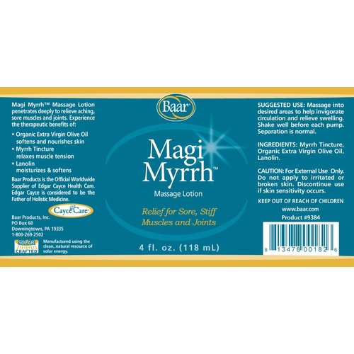 Magi Myrrh Massage Lotion, 4 Fl. Oz.