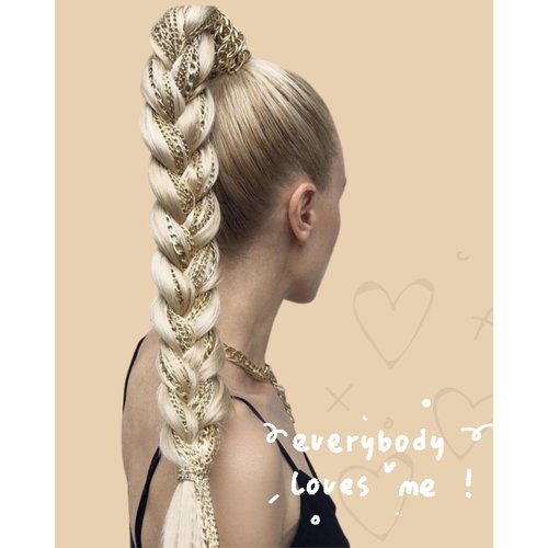 TASHEEMA Braided Ponytail Extension with Hair Tie for Women, 32 inch 1 Pack Blonde Ponytail Extension Straight Extra Long Ponytail Hair Extension