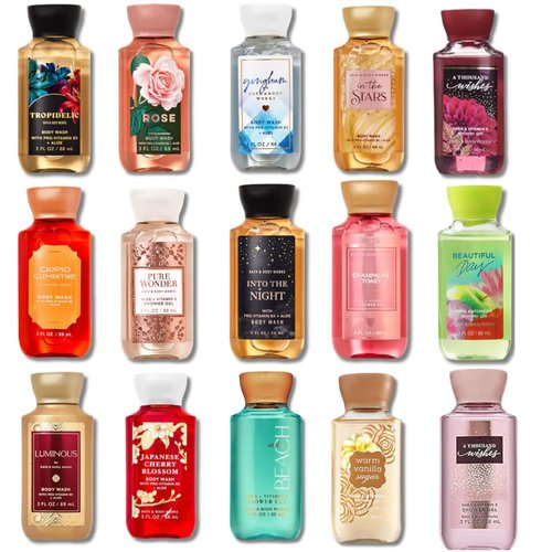 Generic Bath Body Works 3 PACK, Random Miscellaneous Assorted TRAVEL SHOWER GEL, 3 oz each (9 oz total)