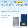Brush On Block Quick Stick SPF 40, Mineral Sunscreen Stick, UVA/UVB Protection, Water Resistant, Hawaii Compliant, Reef Friendly, 0.63 oz
