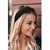 WOVOWOVO Top Knotted Headbands for Women Girls, Twist Wide Head Bands Yoga Non Slip Fashion Elastic Hairbands for Women's Hair Accessories (Black)