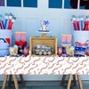 PTECDROTS 4 Pcs Baseball Tablecloths, Disposable Baseball Party Decorations Table Covers, Baseball Pattern Table Cloth for Boys Baseball Sports Event Birthday Party Supplies, 51x86 Inch