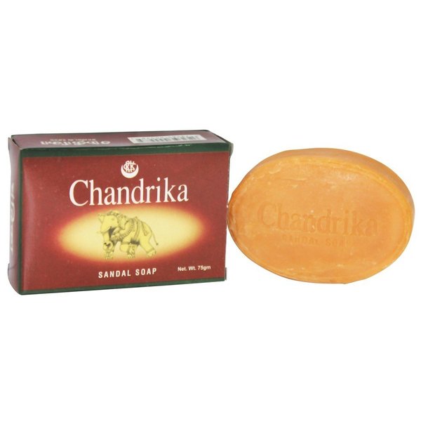 Chandrika Sandal Soap Bar, Coconut Oil and Sandalwood Soap for Men & Women – Cleansing & Moisturizing Face, Bath and Body Wash – Vegan Soap, 2.64 Oz (6 Pack)