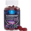 Sambucus Elderberry Immune Gummies, Daily Immune Support with Vitamin C, Vitamin D3, Zinc, Immune Support Gummy Vitamin Supplement, Black Elderberry for Adults, Kid, Gluten Free Non-GMO - 60 Gummies