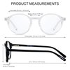 ANDWOOD Blue Light Blocking Glasses Women Men Computer Small Face Frame Bluelight Blocker Teens Round Frame 2 Pack Black Clear