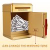 GuDoQi Piggy Bank, Electronic Money Bank, Safe Mini ATM Cash Coin Can, Auto Scroll Paper Money Saving Box, Great Birthday for Kids, Gold