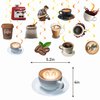 24 Pcs Coffee Hanging Swirls Coffee Ceiling Hanging Decor Coffee Party Supplies for Coffeehouse Decorations Coffee Party Decorations