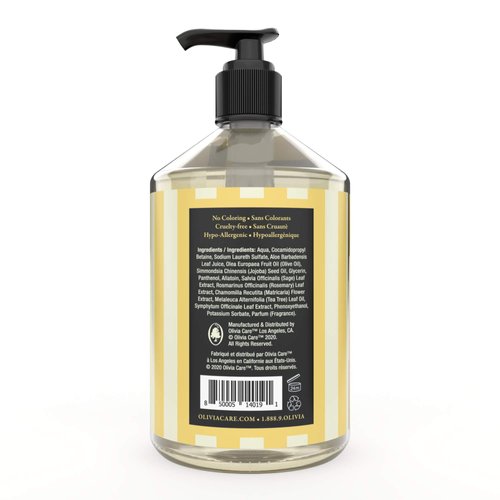 Olivia Care Liquid Hand Soap | Infused with Olive Oil | All Natural & Germ-Fighting | Moisturizing Hand Wash for Kitchen & Bathroom | Gentle, Mild & Naturally Scented (17.5 OZ) – VERBENA