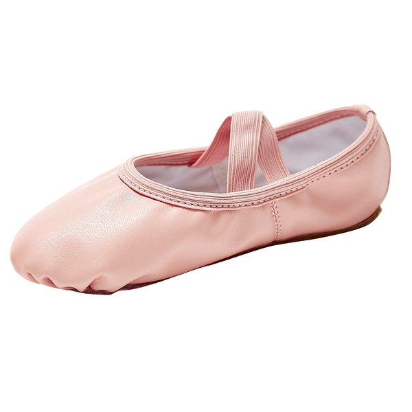 Stelle Ballet Shoes for Girls Toddler Dance Slippers Soft Leather Ballerina Boys Shoes for Toddler/Little Kid/Big Kid/Women(Ballet Pink, 9MT)