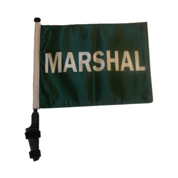 SSP Flags Marshal Golf Cart Flag EZ On & Off Bracket