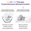 Ice Globes for Face - Ice Roller for Face & Puffy Eyes - Ice Face Roller - Cryo Sticks for Face Beauty - Face Ice Roller for Eyes - Facial Ice Globes for Facials - Cryotherapy Silver Facial Globes