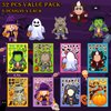 Aowplc 32 Sheets Halloween Stickers for Kids Make a Face Halloween Characters Stickers Halloween Kids Party Favors Crafts Game Activities Supplies